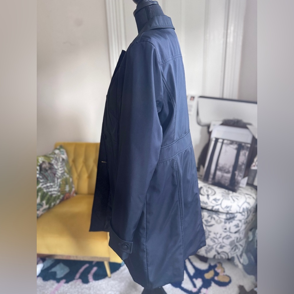 Kenneth Cole Black Trench Coat - Picture 3 of 3